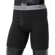 コンフォート フレックスフィット ボクサーブリーフ メンズ 前開き 4L ブラック×チャコール HM6EQ101K
