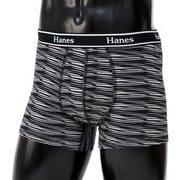 ボクサーブリーフ メンズ 前閉じ LL ブラック×グレー HM6EQ201