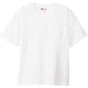 ボーイフレンドポケットTシャツ ウィメンズ 2枚組 L ホワイト HW5311