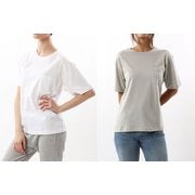 ボーイフレンドポケットTシャツ ウィメンズ 2枚組 L ペールグレー HW5321