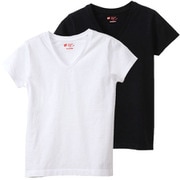VネックTシャツ ウィメンズ 2枚組 L アソート HW5325
