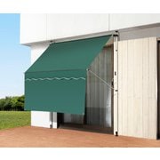 FL0399910 [日よけスクリーン＆ブラインド すだれ付き 200cm幅 グリーン]
