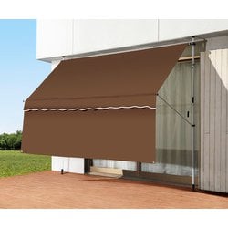 日よけスクリーン＆ブラインド すだれ付き 300cm幅 ブラウン FL0400030