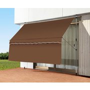 FL0400030 [日よけスクリーン＆ブラインド すだれ付き 300cm幅 ブラウン]