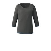 9005 医療・介護 白衣 スクラブインナー(7.5分袖) チャコール L 9005-15-L