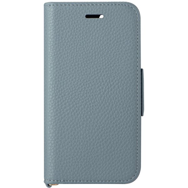 LN-ISS22BHPBL [iPhone SE（第3世代）/SE（第2世代）/8 4.7インチ用 本革風レザーフラップケース「ORVA」 ブルー （ハンドストラップ付属）]