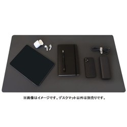 デスクマット 75×40cm 耐久・耐熱性・耐水・マウス操作可能 スモーキーブラック MOT-DESKMAT-BK