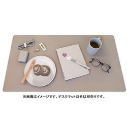デスクマット 75×40cm 耐久・耐熱性・耐水・マウス操作可能 ラテグレージュ MOT-DESKMAT-GY
