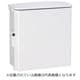 OPK16-254A [キー付耐候プラボックス 屋根付 汎用タイプ ホワイトグレー 1個入 寸法（ヨコ×タテ×フカサ）（mm）：250×400×160 外形寸法（タテ）（mm）：416]