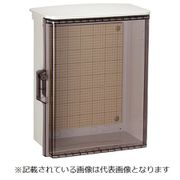 OPK18-43CA [キー付耐候プラボックス 透明扉 屋根付 汎用タイプ ホワイトグレー 1個入 寸法（ヨコ×タテ×フカサ）（mm）：400×300×180 外形寸法（タテ）（mm）：321]