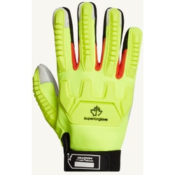 MXGCEHVB/L [Superior Glove Clutch Gear ヤギ革/スパンデックス 高視認性耐摩耗・耐切創 作業用保護手袋]