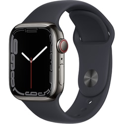 ヨドバシ.com - アップル Apple Apple Watch Series 7（GPS + Cellularモデル）- 41mm グラファイトステンレススチールケースとミッドナイトスポーツバンド - レギュラー [MNC23J/A] 通販【全品無料配達】