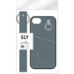 md-75093-2 [iPhone SE（第3世代） 用 SLY 背面ケース ラメグリッター  ブルー]