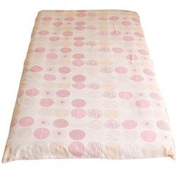 敷きふとんカバー 綿100％ シングルサイズ（約105×205cm） ナチュラルドット ピンク CT13014-16