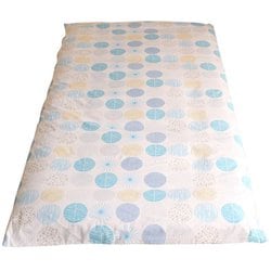 敷きふとんカバー 綿100％ シングルサイズ（約105×205cm） ナチュラルドット サックス CT13014-76