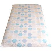 CT13114-76 [敷きふとんカバー 綿100％ シングルロングサイズ（約105×215cm） ナチュラルドット サックス]