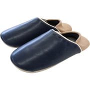 NSAN1901 [防活 バブーシュスリッパ Lサイズ 約25～27cm ネイビー]