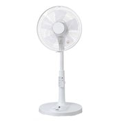 リビング扇風機 ACモーター搭載 リモコン付き ホワイト YGT-3252DR(W)