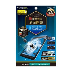 iPad （第9世代 / 第8世代 / 第7世代） 対応 新衝撃吸収＆ブルーライト低減 画面保護フィルム 光沢 TY-IPD1910H-PF-SKBCC