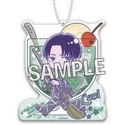 進撃の巨人 アクリルキーホルダー めろんぽっぷ☆ リヴァイ [キャラクターグッズ]