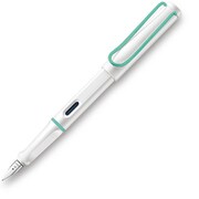 万年筆 サファリ 限定スペシャルエディション 極細字 ホワイト / 水色クリップ L19WTA-EF