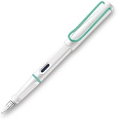 万年筆 サファリ 限定スペシャルエディション 細字 ホワイト / 水色クリップ L19WTA-F
