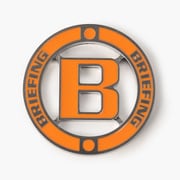 BRG221G22 ORANGE [SSS CIRCLE MARKER CLR]