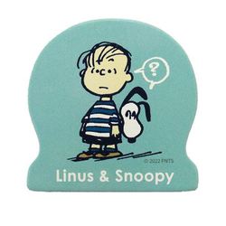 SNS600LN PEANUTS スヌーピー ビッグウッドクリップ ライナス＆スヌーピー [キャラクターグッズ]