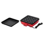 ホットプレート たこ焼き プレート 2WAY ふっ素加工 電気式 レッド LD-301