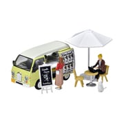 ＃カースナップ15a 1/64 クレープ屋 スバル サンバー ディアス クラシック 移動販売式 付属 [ダイキャストミニカー]