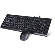 日本語配列有線キーボード/有線光学式マウスセット KM100-R2