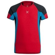 ラン エナジー ティーシャツ RUN ENERGY T-SHIRT MTGR36X 1083 レッド/ペールブルー Mサイズ [ランニングウェア シャツ メンズ]