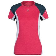 ラン エナジー ティーシャツ ウーマン RUN ENERGY T-SHIRT WOMAN MTGR36W 0486 ピンク/スティールブルー Sサイズ [アウトドア カットソー レディース]