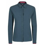 カメリア コンフォート フィット シャツ ウーマン CAMELIA CONFORT FIT SHIRT WOMAN MQLG46WC 8604 スティールブルー/ピンク Mサイズ [アウトドア シャツ レディース]
