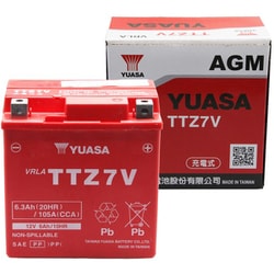 バイク用バッテリー 電解液注入済み TTZ7V