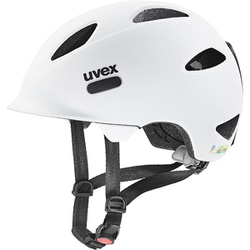 uvex oyo/ホワイト-ブラックマット/50-54 安全規格 CEマーク [幼児～小学生・ジュニア用自転車ヘルメット]