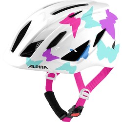 サイクルヘルメット ALPINA PICO/パールホワイト-バタフライグロス/50-55 安全規格 CEマーク