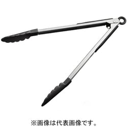 KB-KE0118 ナイロン万能トング 9吋 ストッパー付 黒 70566001