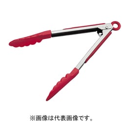 KB-KE0118 ナイロン万能トング 9吋 ストッパー付 赤 70566002