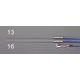 Φ1.6×100mm シース熱電対センサー EA728AD-12