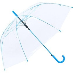 ビニール傘 カラフルビニール傘 65cm ジャンプ式 カラーグラスファイバー骨・中骨:サックス 2985