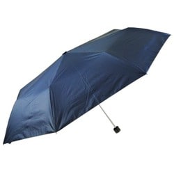 折りたたみ傘 晴雨兼用 紳士 8K 軽量ミニ ポンジー無地・黒コーティング 60cm 手開き式 一級遮光 安全ロクロ UPF50＋ ネイビー 4075