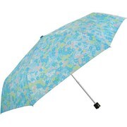 55cm 折りたたみ傘 フローラルプレイス【強風対応】 グリーン 5201