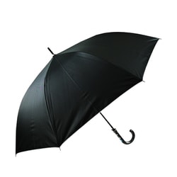 日傘 晴雨兼用 紳士 無地 65cm ジャンプ式 遮光率99.5％以上 UPF50＋ 黒 6425