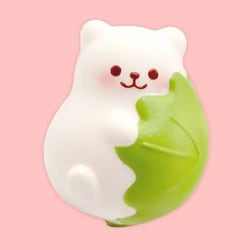 ふわもち マーモ餅 スクイーズ 柏餅 [バラエティトイ]