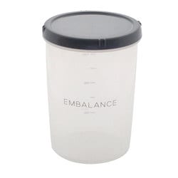 エンバランス ディープラウンドコンテナ L 1500ml グレー T12101