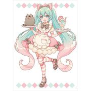 初音ミクシリーズ×Pusheen コラボレーション クリアファイルセット [キャラクターグッズ]