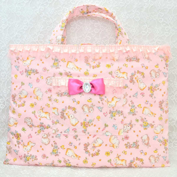 プリンセスレッスンバッグ お花とうさぎ