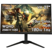 KPGM270-R2 [ゲーミングモニター 27型/VA（ノングレア）/WQHD（2560×1440）/180Hz/1ms（GTG）/AdobeRGB 100％/10bit表示/HDR/フリッカーフリー/FreeSync対応/2W＋2Wスピーカー/高さ調整/背面LED]