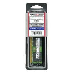 PC4-25600 （DDR4-3200）対応 32GB 260pin DDR4 SDRAM S.O.DIMM SAMSUNG純正品 AS-3200D4N-32G-S